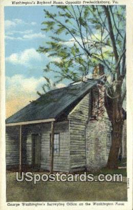 Washington's Boyhood Home - Fredericksburg, Virginia VA Postcard