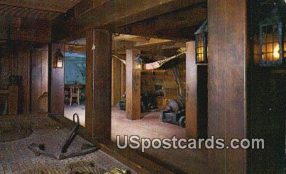 Gun Deck & Captain's Cabin - Yorktown, Virginia VA Postcard