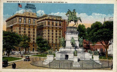 Hotel Richmond - Virginia VA Postcard