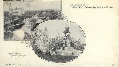 Capitol Square - Richmond, Virginia VA Postcard