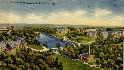 University Of Richmond - Virginia VA Postcard