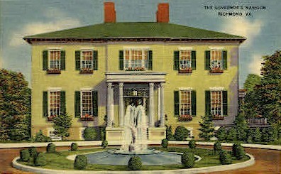 The Governer's Mansion - Richmond, Virginia VA Postcard