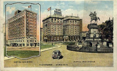 Hotel Richmond - Virginia VA Postcard