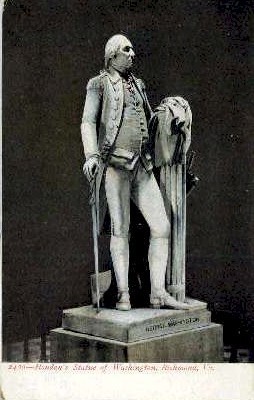 Houdon's Statue Of Washington - Richmond, Virginia VA Postcard