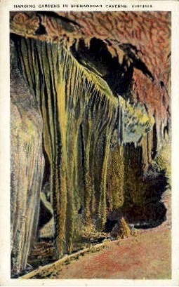 Hanging Gardens  - Shenandoah Caverns, Virginia VA Postcard