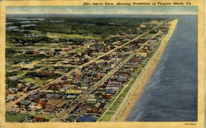 Water Front - Virginia Beach Postcards, Virginia VA Postcard