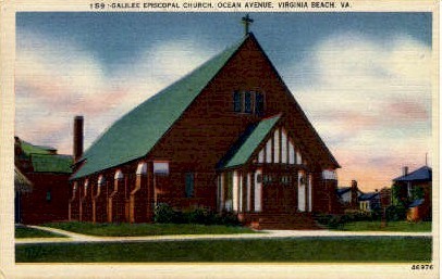 Galilee Episcopal Church - Virginia Beach Postcards, Virginia VA Postcard