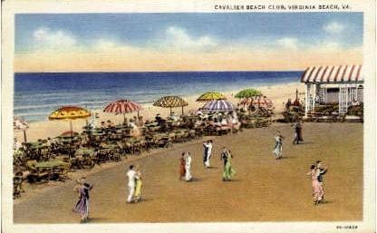Cavalier Beach Club - Virginia Beach Postcards, Virginia VA Postcard