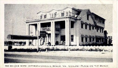 The Bullock Motel Cottage - Virginia Beach Postcards, Virginia VA Postcard