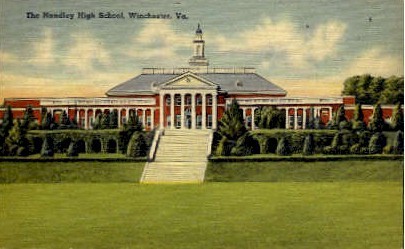 The Handley High School - Winchester, Virginia VA Postcard