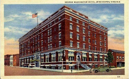 George Washington Hotel - Winchester, Virginia VA Postcard