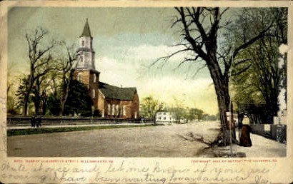 Duke Of Gloucester Street - Williamsburg, Virginia VA Postcard