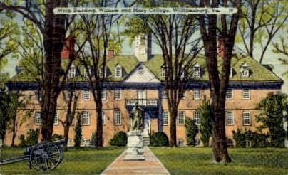 Wren Building - Williamsburg, Virginia VA Postcard