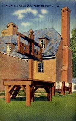 The Public Gaol - Williamsburg, Virginia VA Postcard