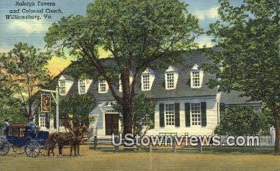 The Raleigh Tavern And Garden - Williamsburg, Virginia VA Postcard