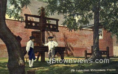 The Public Gaol - Williamsburg, Virginia VA Postcard