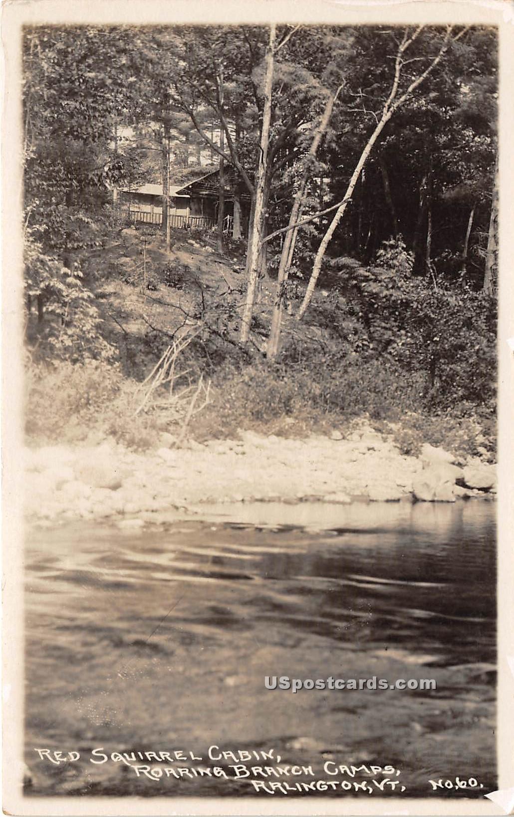 Roaring Branch Camps - Arlington, Vermont VT Postcard