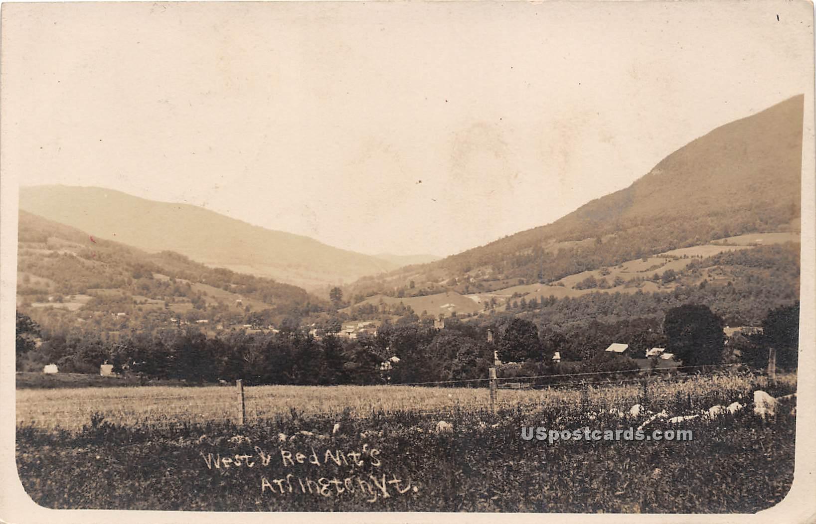 West Red Mountains - Arlington, Vermont VT Postcard