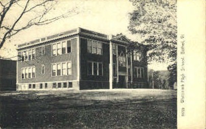 Whitcomb High School - Bethel, Vermont VT Postcard