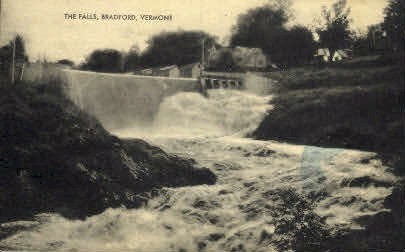 The Falls - Bradford, Vermont VT Postcard