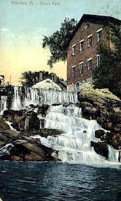Upper Falls - Brandon, Vermont VT Postcard