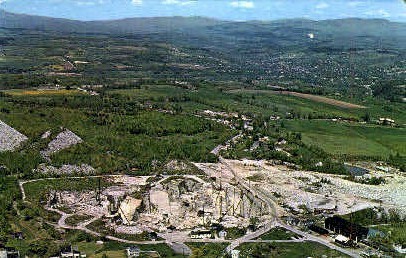 The Wells-Lamson Granite Quarry - Barre, Vermont VT Postcard