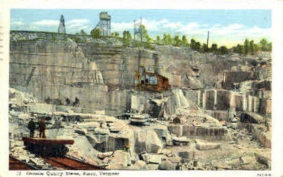 Granite Quarry - Barre, Vermont VT Postcard