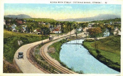 North Main St. - Barre, Vermont VT Postcard