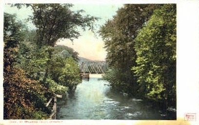 Canal  - Bellows Falls, Vermont VT Postcard