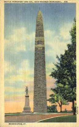 Battle Monument - Bennington, Vermont VT Postcard
