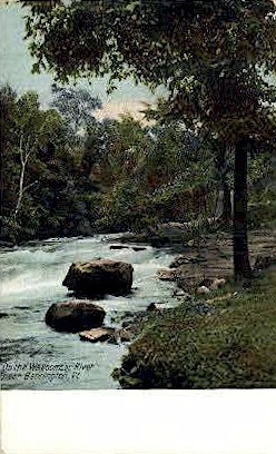 Walloomsac River - Bennington, Vermont VT Postcard