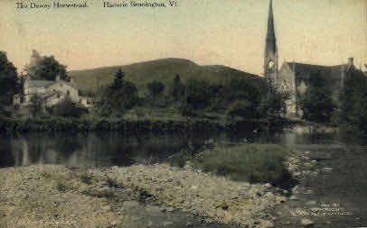 Dewey Homestead - Bennington, Vermont VT Postcard