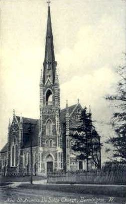 St. Francis De Sales Church - Bennington, Vermont VT Postcard