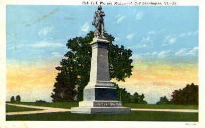 Col. Seth Warner Monument - Bennington, Vermont VT Postcard