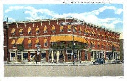 Hotel Putnam - Bennington, Vermont VT Postcard