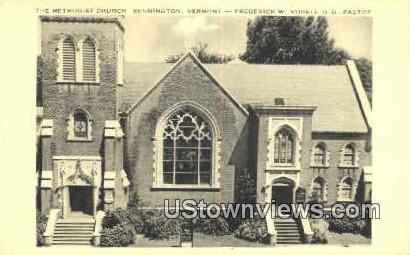 Methodist Church - Bennington, Vermont VT Postcard