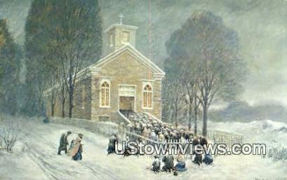 Old St Francis de Sales Church - Bennington, Vermont VT Postcard