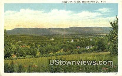 Green Mts - Bennington, Vermont VT Postcard