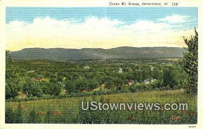 Green Mts - Bennington, Vermont VT Postcard