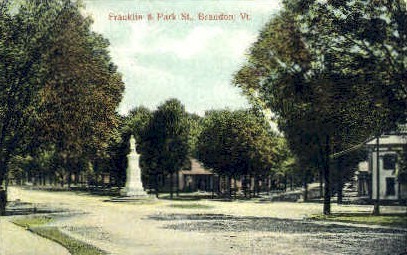 Franklin Street - Brandon, Vermont VT Postcard