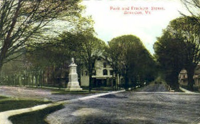 Park Street - Brandon, Vermont VT Postcard