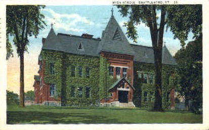 High School - Brattleboro, Vermont VT Postcard