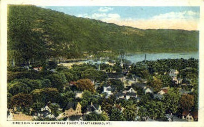 Retreat Tower - Brattleboro, Vermont VT Postcard
