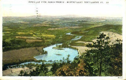 Mount Wantastiquet - Brattleboro, Vermont VT Postcard