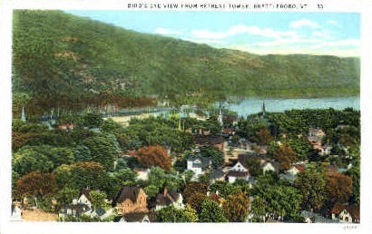 Retreat Tower - Brattleboro, Vermont VT Postcard
