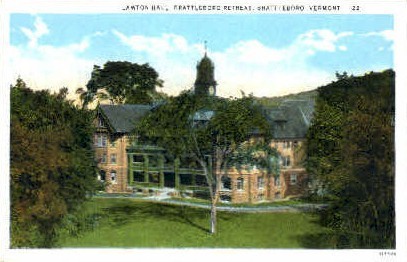 Brattleboro Retreat - Vermont VT Postcard