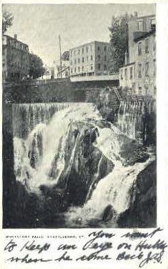 Whetstone Falls - Brattleboro, Vermont VT Postcard