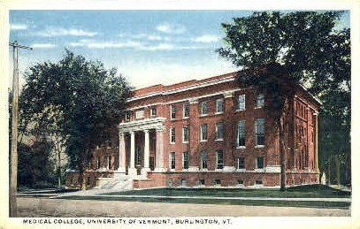 University of Vermont - Burlington Postcard