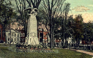 City Park - Burlington, Vermont VT Postcard