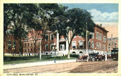 City Hall - Burlington, Vermont VT Postcard